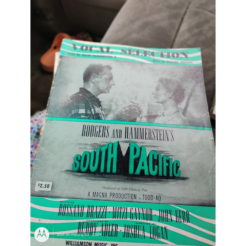 Vtg South Pacific 1949 Sheet Music Book Collection Vocal